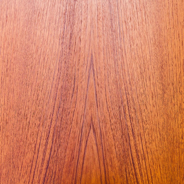 Wood Restored 1960s Danish Modern Teak Draw Leaf Dining Table After Hans Wegner For Sale - Image 7 of 13