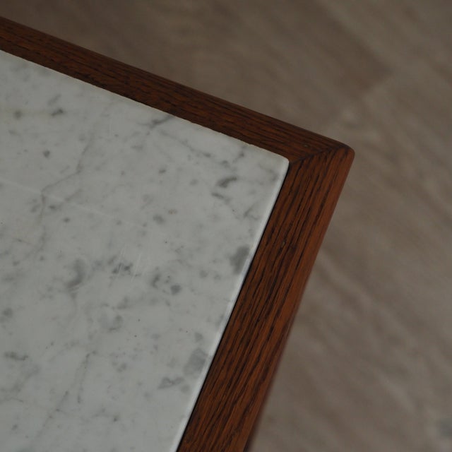 Louis XV Style Bedside Table with Marble Top, 1900 For Sale - Image 7 of 11
