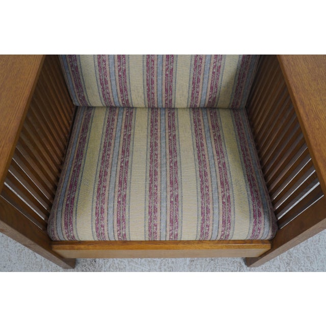 Stickley Mission Oak Prairie Club Chair For Sale - Image 14 of 18