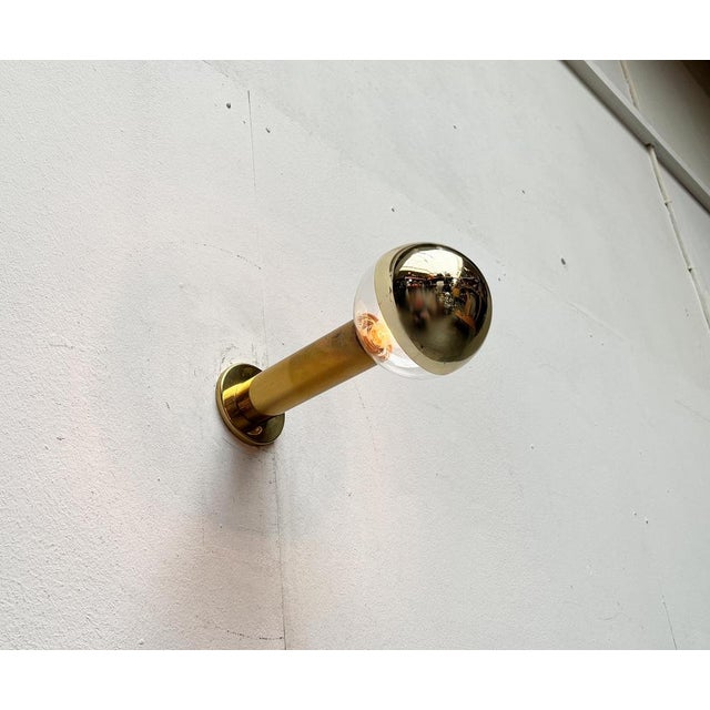 Vintage Space Age German Brass Ceiling Lamp by Motoko Ishii for Staff, 1970s For Sale - Image 11 of 18