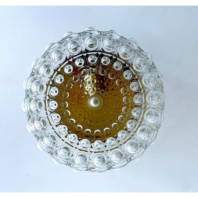 Mid-Century Modern Vintage Bubble Glass Flush Mount from Erco, 1970s For Sale - Image 3 of 17