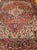 Vintage Room Size Heriz, Handwoven Geometric Medallion Pattern, Red & Navy, 9’ X 11’ For Sale - Image 4 of 12