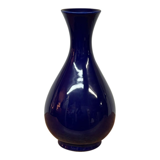 Martino Interiors Pipa Form Glazed Ceramic Vase For Sale