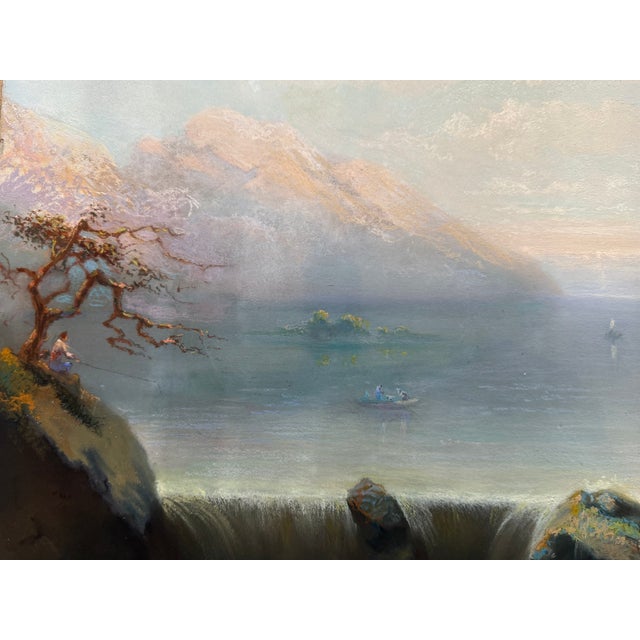 Landscape Composition, 1869, Pastel, Framed For Sale - Image 13 of 14