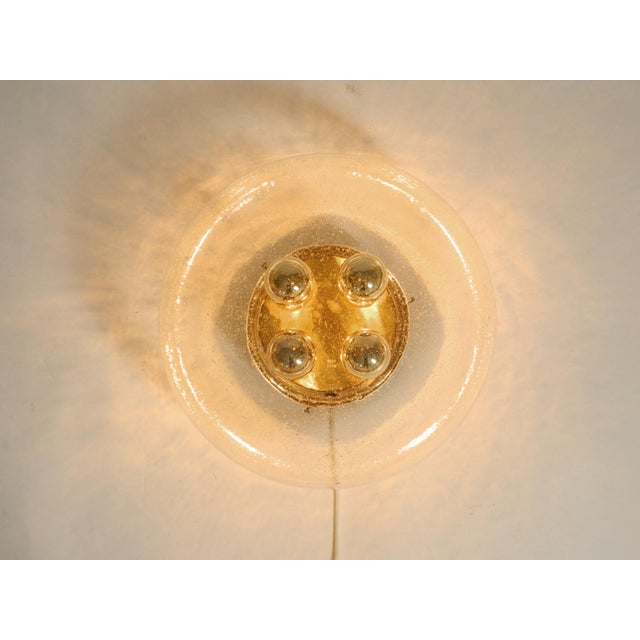 Gold Large Mushroom Ceiling Lamp with 4 Sockets from Limburg, 1970s For Sale - Image 8 of 18