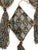 Set of 6 Embellished Gold, Taupe & Bronze Tassel Christmas Ornaments For Sale - Image 4 of 5