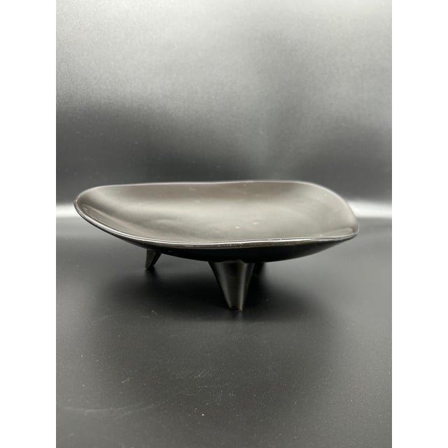 1950s Black Ceramic Bowl, 1950s For Sale - Image 5 of 8