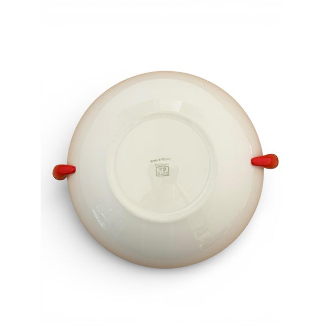 Vintage Italian Painted Ceramic Red Chili Pepper Sculptural Bowl by Este Ceramiche C. E. Lidded Serving Tureen, 11.5" For Sale - Image 11 of 12