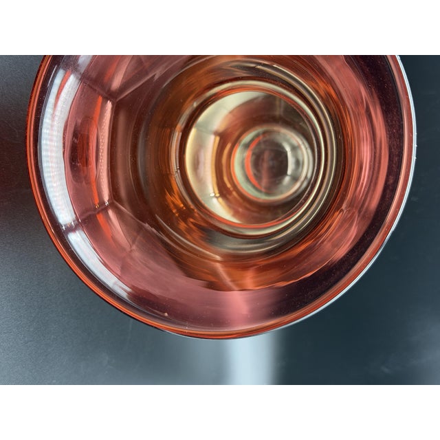 Red Amberina-Style Blown Glass Vase from the 1960s, 1950s For Sale - Image 8 of 10