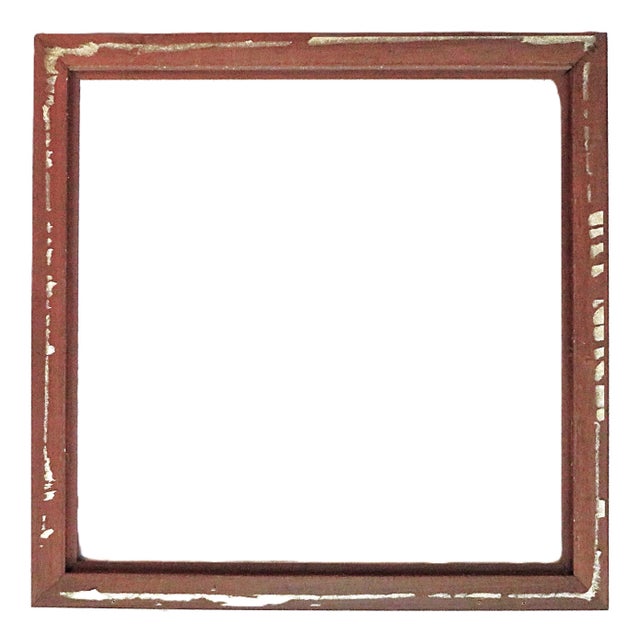 Mid-Century Modern Vintage Wood Picture Frame Fits 24" X 24" Rabbet Opening For Sale - Image 3 of 3