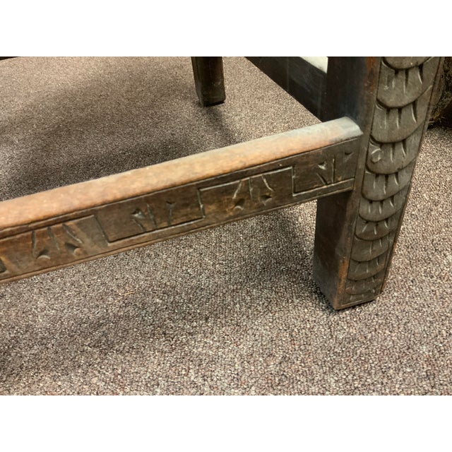 Late 19th Century Carved Oak Corner Chair For Sale - Image 13 of 18