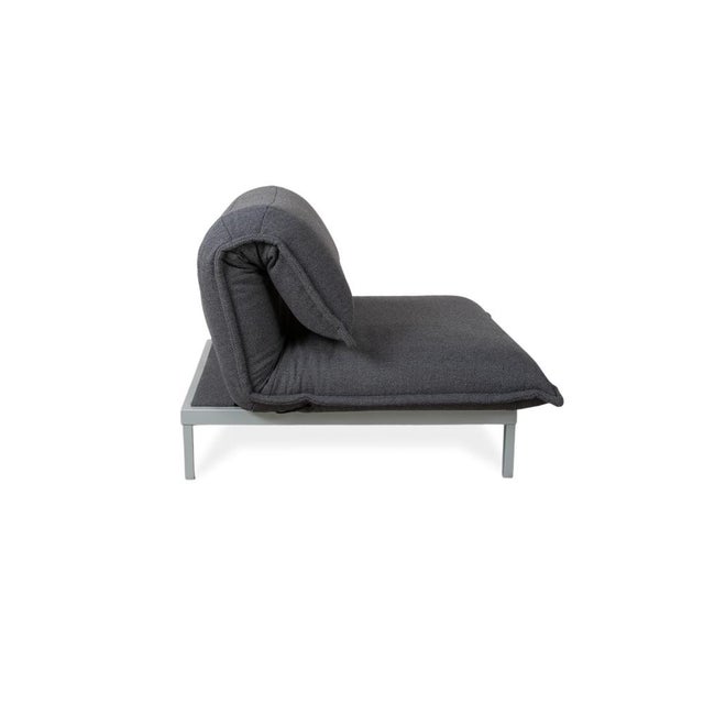 Grey Fabric Nova Armchair with Manual Function from Rolf Benz For Sale - Image 6 of 9