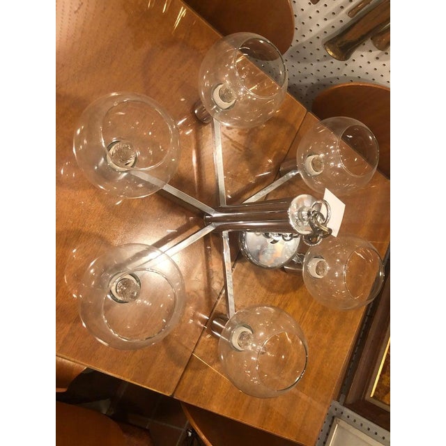 1960s Mid-Century Modern Chrome Sputnik Chandelier For Sale - Image 10 of 17