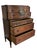 Wood Early 20th Century Neoclassical Mahogany Chest on Chest With Hand-Painted Oval Medallion & Bronze Ormolu For Sale - Image 7 of 12