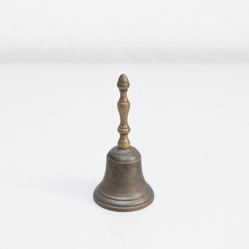 Spanish Rustic Metal Hand Bell, 1960 For Sale - Image 3 of 10