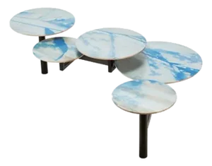 Drake Multilevel Cocktail Coffee Table With Photo Print