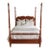 Vintage Solid Maple 4 Poster Bed Frame For Sale
