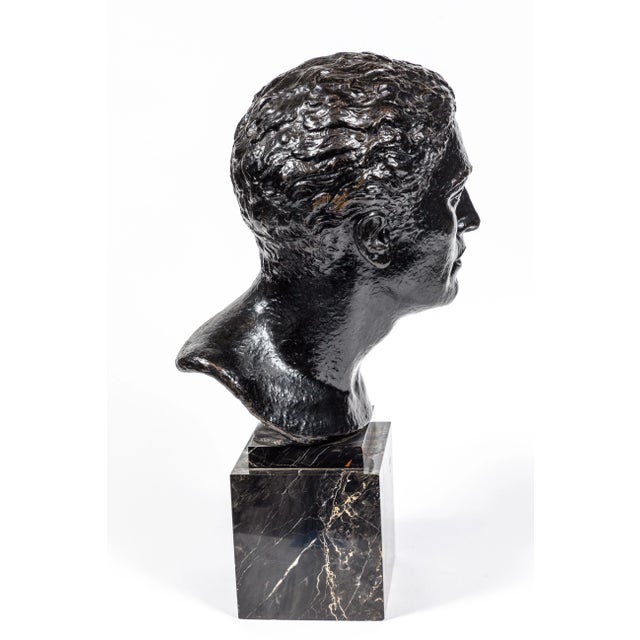 Midcentury Bronze Bust of Man, circa 1950 For Sale In Los Angeles - Image 6 of 9