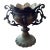 Antique 18th Century Brass Bronze French Style Goblet Urn Vase or Planter Ornate Loving Cup Anita Speedo Design For Sale