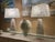 White Pair of Alabaster White and Beige Pyramid Modern Art Deco Table Lamps For Sale - Image 8 of 13