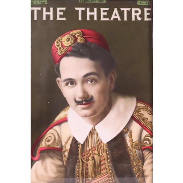 The Theatre Magazine cover featuring Mr. Donald Brian. February 1908. This piece was acquired from Gallagher's Steakhouse...