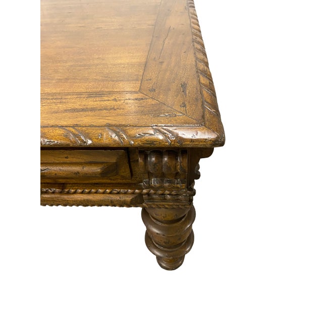 Massive Portuguese-Colonial Style Cocktail Table by Alfonso Marina Ebanista For Sale - Image 9 of 9