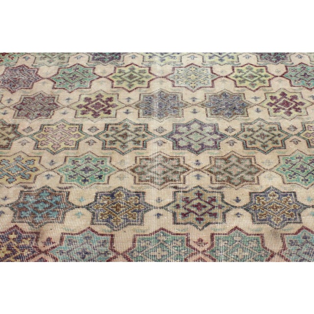 Zeki Muren Vintage Turkish Sivas Rug - 05'07 X 09'01 For Sale - Image 4 of 6