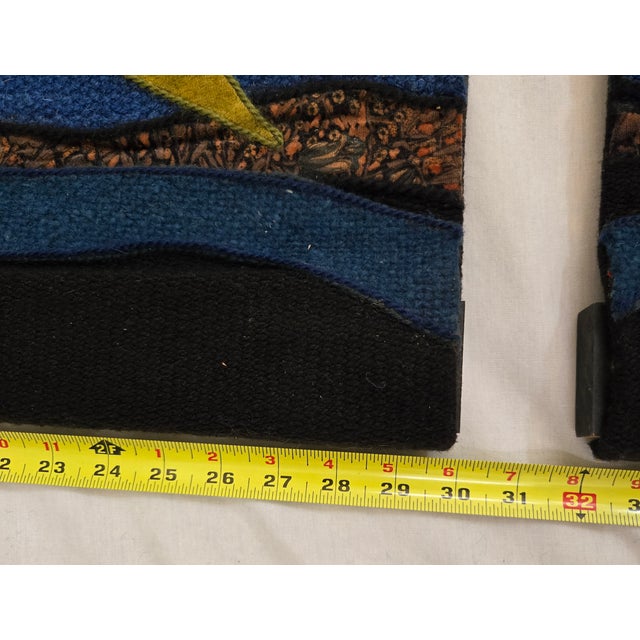 Brown Vintage Helen Webber 1979 Limited Edition 20/100 Tapestries Jungle/on the Way to the Ark Piece 1 & 3 For Sale - Image 8 of 18