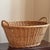 Vintage French Style Wicker Laundry Basket For Sale - Image 16 of 16