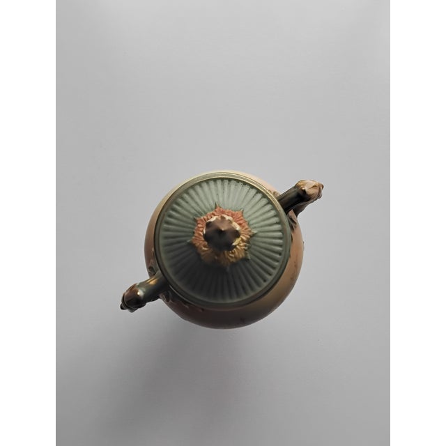 Ceramic Blush Ivory Pot Pourri Vase from Royal Worcester, 1898 For Sale - Image 7 of 8