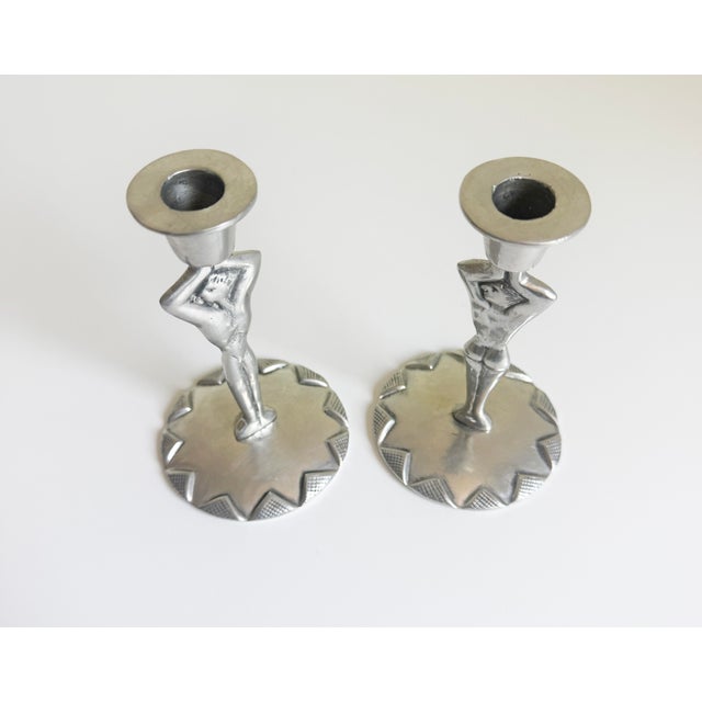 Figurative Candlesticks by Carrol Boyes, Late 20th C For Sale - Image 4 of 10