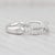 Modern Woven 0.35ctw Diamond Ring 18k White Gold Sz 5.75 Wedding Band Stackable a Jaffe, Size 5.75 For Sale - Image 3 of 8