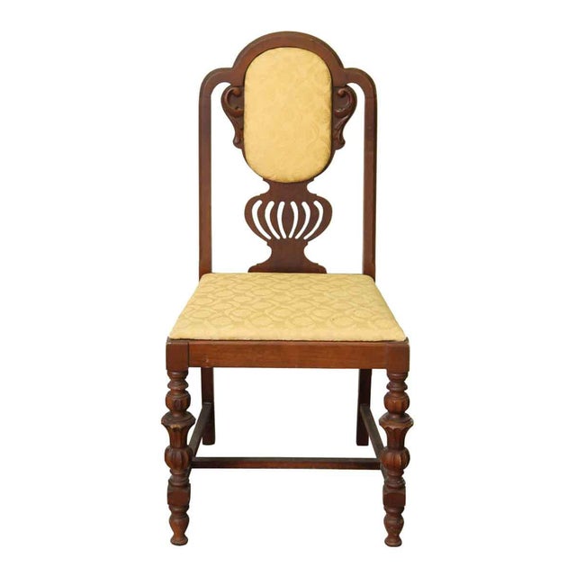 Queen Anne Style Wooden Chair Chairish