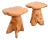 Organic Modern Burl Root Occasional Side Tables, Pair For Sale