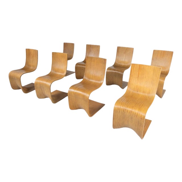 Bamboo Dining Chairs by Alejandro Estrada for Piegatto, 2000s, Set of 8 For Sale