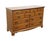 High End Vintage Solid Hard Rock Maple Early American Colonial 56" Double Dresser 5012 For Sale - Image 4 of 13