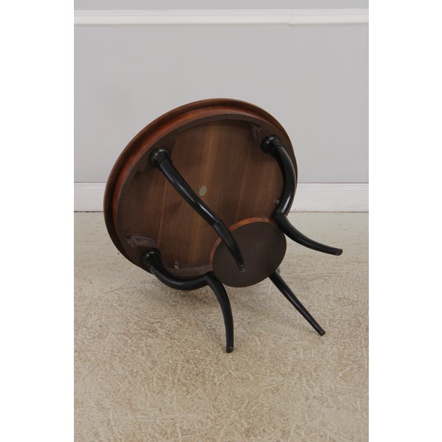 Baker Italian Style Inlaid Round Lamp Table For Sale - Image 13 of 14