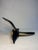 Black Vintage Hand Carved Wood and Canvas Duck Decoy For Sale - Image 8 of 10