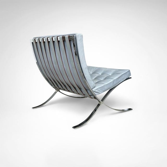 Metal MR90 Barcelona Lounge Chair by Mies van der Rohe for Knoll, 1980s For Sale - Image 7 of 13