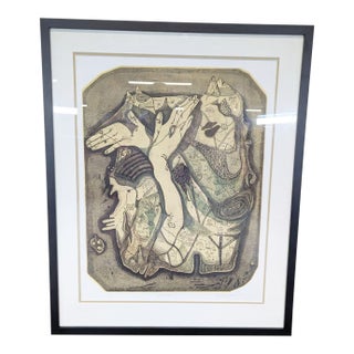 Framed Limited Edition Surreal Abstract Signed by Artist For Sale