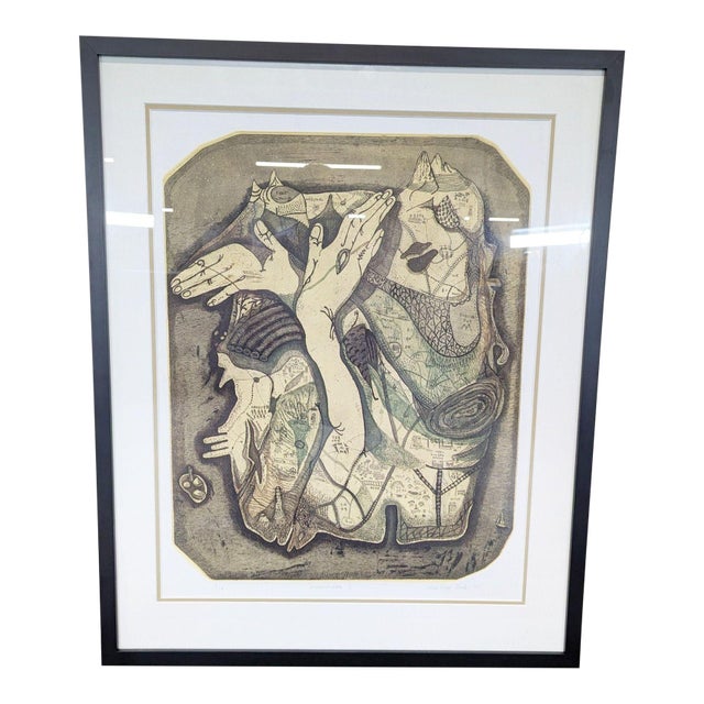 Framed Limited Edition Surreal Abstract Signed by Artist For Sale