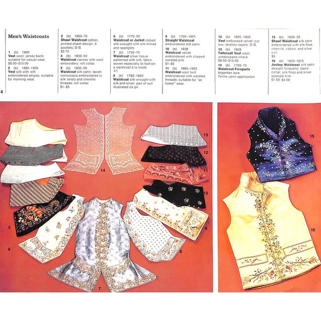 "Of Men Only: A Review of Men's and Boys' Fashions, 1750-1975" 1976 For Sale - Image 15 of 17
