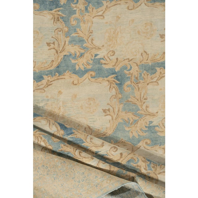 A beautiful hand-knotted rug, traditionally crafted by skilled artisans using fine-quality wool. The hand-knotted...