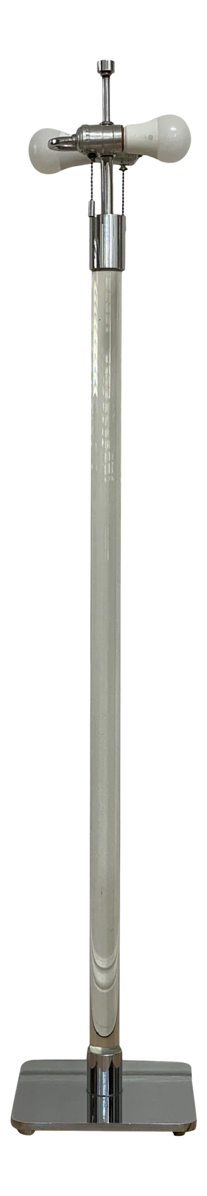1970’s Chrome and Glass Rod Floor Lamp by Hansen Lighting Co.