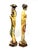 This stunning pair of large-scale vintage sculptures perfectly captures the aesthetic of classic 1970s Hollywood Regency...