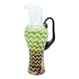 Safari Glass Pitcher by Kjell Engman for Kosta Boda, Sweden, 1994 For Sale