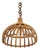 Mid-Century Hand-Crafted Rattan and Bamboo Chandelier Pendant, Italy, 1970s For Sale