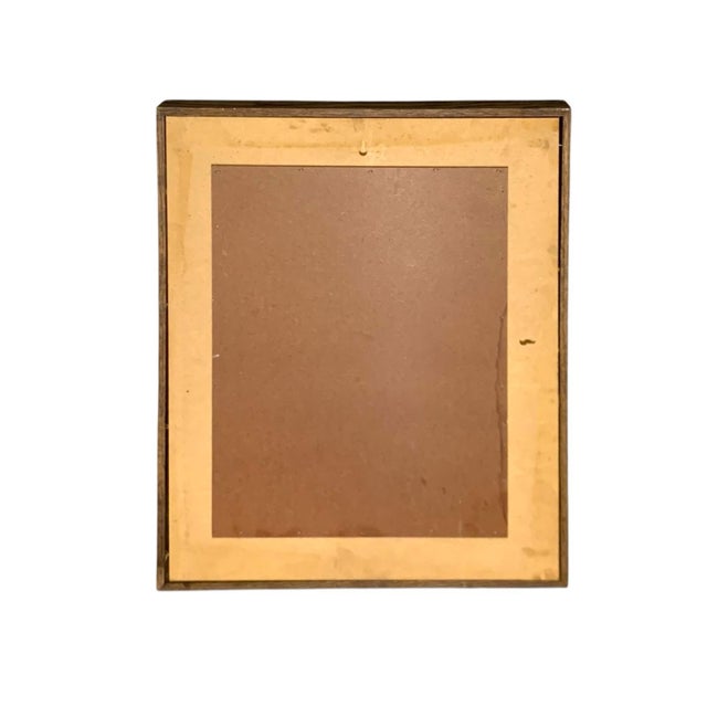 Late 20th Century Mirror in Cowhide Cover on Heavy Wood Frame Vintage Western Rustic Decor For Sale - Image 4 of 4