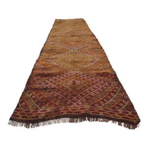 Turkish Jajim Kilim Runner 2'4" X 8'9"