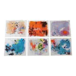 Vintage Abstract Expressionist Otto Nielsen Lithographs - Set of 6 For Sale